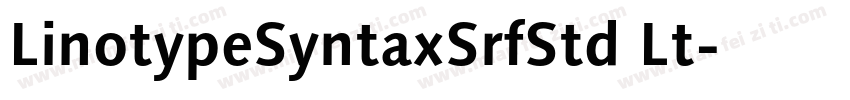 LinotypeSyntaxSrfStd Lt字体转换